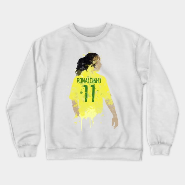 Ronaldinho - Brazil Legend Crewneck Sweatshirt by FootballArcade